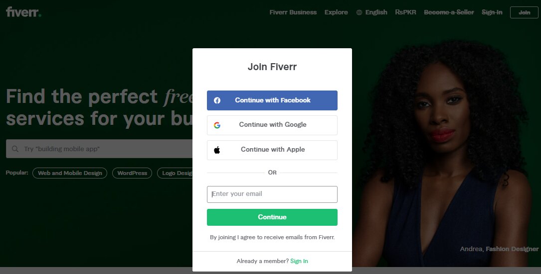 How to Make a Fiverr Account