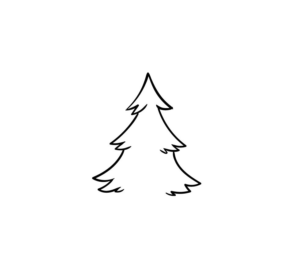 Step 2 – Draw in the next section of the tree
