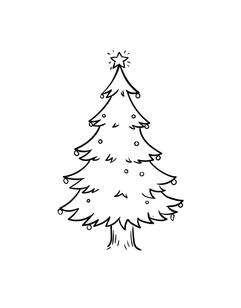 Step 6 – Now draw in the decorations
